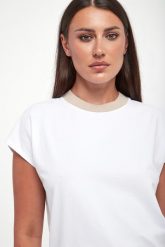 T-shirt damski PESERICO. T-shirty damskie Peserico, bez wzorów, bez kołnierzyka, bez ramiączek. Za 1,129.00 zł.