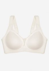 Biały Biustonosz z Prążkowanego Materiału Ezimere. Białe biustonosze Born2be, bez wzorów, prążkowane. Za 54.99 zł.