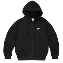 Bluza dresowa sportowa męska Infinity Zip Hoodie. Czarne bluzy sportowe męskie Prosto., m, bez wzorów, z bawełny, bez kaptura. Za 394.99 zł.