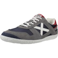 Buty MUNICH GOAL 1634 Szary. Szare buty zimowe męskie munich, bez wzorów, ze skóry, bez obcasa, bez zapięcia. Za 532.99 zł.