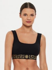 Versace Biustonosz top 1013323 1A10011 Czarny. Czarne biustonosze Versace, bez wzorów, z bawełny. Za 289.99 zł.