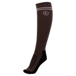 Skarpety jeździeckie BR Equitation Juna PU3. Brązowe skarpetki damskie BR, bez wzorów, ze splotem. Za 88.00 zł.