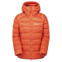 Damska kurtka puchowa Montane WoAnti-Freeze Xt. Brązowe kurtki sportowe damskie Montane, bez wzorów, z puchu, bez ramiączek, bez kaptura, trekkingowe. W wyprzedaży za 906.50 zł.
