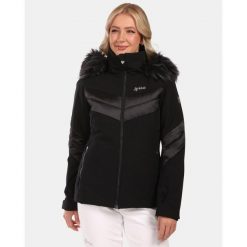 Damska kurtka narciarska Kilpi LIN-W. Czarne kurtki sportowe damskie Kilpi, na zimę, bez wzorów, bez ramiączek, bez kaptura, narciarskie. Za 576.97 zł.
