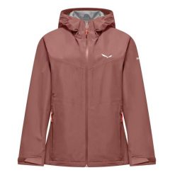 Damska kurtka wodoodporna Salewa Puez. Czerwone kurtki sportowe damskie Salewa, l, bez wzorów, z materiału, bez ramiączek, bez kaptura, trekkingowe. Za 499.99 zł.