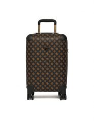 Guess Walizka kabinowa TWHP74 52983 Brązowy ciemny. Brązowe walizki męskie Guess, z aplikacjami, ze skóry. Za 829.99 zł.