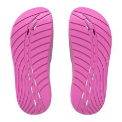 Klapki basenowe antypoślizgowe damskie Speedo Slides. Białe klapki damskie Speedo, na lato, bez wzorów, z materiału, bez obcasa, bez zapięcia. Za 75.99 zł.