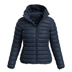 Kurtka Ocieplana Damska Lux. Niebieskie kurtki sportowe damskie Stedman, xs, bez wzorów, z puchu, bez ramiączek, bez kaptura, trekkingowe. Za 381.99 zł.