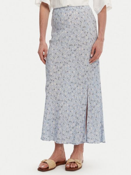 Pieces Spódnica midi Nya 17147811 Błękitny Regular Fit. Niebieskie spódnice damskie Pieces, xl, bez wzorów, z wiskozy, midi. Za 89.99 zł.