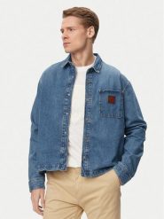 Guess Jeans Koszula jeansowa M6GH51 D5M5V Niebieski Oversize. Niebieskie koszule męskie Guess Jeans, l, z aplikacjami, z bawełny, bez kołnierzyka, bez ramiączek. Za 336.99 zł.