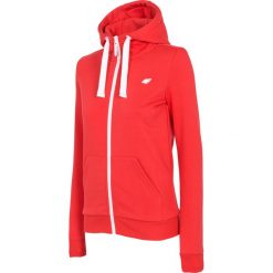 Bluza damska BLD300A - czerwony. Czerwone bluzy damskie 4F, bez wzorów, z dzianiny, bez ramiączek, z kapturem. Za 139.99 zł.