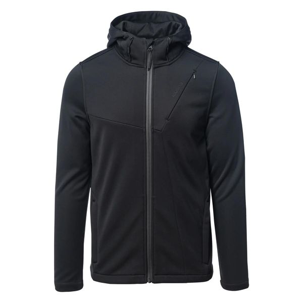 Kurtka softshell z kapturem Iguana Rochel. Czarne kurtki męskie IGUANA, m, bez wzorów, z poliesteru, z kapturem. Za 666.70 zł.