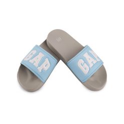 Damskie klapki sportowe miejskie na basen plażę GAP MURPHY. Niebieskie klapki damskie GAP, bez wzorów, sportowe, bez obcasa, bez zapięcia. Za 79.00 zł.