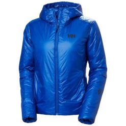 Damska kurtka z kapturem Helly Hansen Odin Everdown. Niebieskie kurtki sportowe damskie Helly Hansen, bez wzorów, bez ramiączek, z kapturem, narciarskie. Za 1,836.50 zł.
