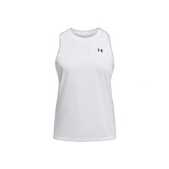 Damski tank top Under Armour Tech. Białe topy damskie Under Armour, bez wzorów, sportowe, bez kołnierzyka, bez ramiączek. Za 179.50 zł.