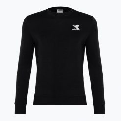 Bluza męska Diadora Sweatshirt Crew Core. Czarne bluzy męskie Diadora, m, bez wzorów, bez ramiączek, bez kaptura. Za 199.99 zł.