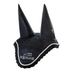 Czapka dla konia z haftem Equiline. Niebieskie czapki damskie EQODE BY EQUILINE, bez wzorów, sportowe. Za 394.00 zł.