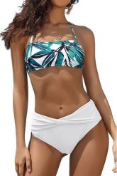 Sefa Verlag STRÓJ KĄPIELOWY DAMSKI SHEKINI BIKINI WHITE TURQUOISE AM1634 R.S. Białe stroje kąpielowe damskie Sefa Verlag, s, bez wzorów. Za 68.59 zł.