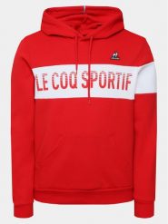 Le Coq Sportif Bluza Unisex 2320729 Czerwony Regular Fit. Czerwone bluzy męskie le coq sportif, m, bez wzorów, z bawełny, bez ramiączek, bez kaptura. Za 239.99 zł.