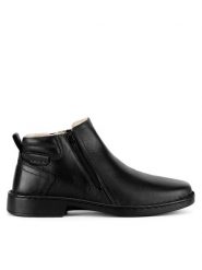 Go Soft Botki GARY-41 MI18 Czarny. Czarne botki męskie GO SOFT, bez wzorów, ze skóry, bez obcasa, bez zapięcia. Za 249.99 zł.