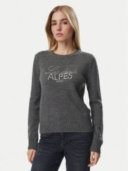 Liu Jo Sport Sweter TF6160 MA22S Szary ciemny Regular Fit. Szare swetry nierozpinane damskie Liu Jo Sport, m, bez wzorów, z syntetyku, sportowe, bez kołnierzyka, bez ramiączek. Za 689.99 zł.