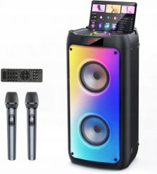 Zestaw do karaoke JYX z 2 mikrofonami subwoofer przenośny głośnik karaoke. Głośniki przenośne LEXIBOOK. Za 1,588.53 zł.