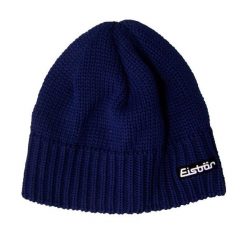 Czapka Eisbar Trop MÜ. Niebieskie czapki damskie Eisbar, na zimę, bez wzorów, z materiału, eleganckie. Za 199.90 zł.