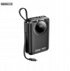 POWERBANK REMAX SCUBA SERIES 20000mAh RPP-73 35W WITH CABLES BLACK. Czarne powerbanki Baseus. Za 131.35 zł.