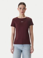 BOSS T-Shirt Elove 50554696 Brązowy Slim Fit. Brązowe t-shirty damskie Boss, m, bez wzorów, z bawełny, bez kołnierzyka, bez ramiączek. Za 229.99 zł.