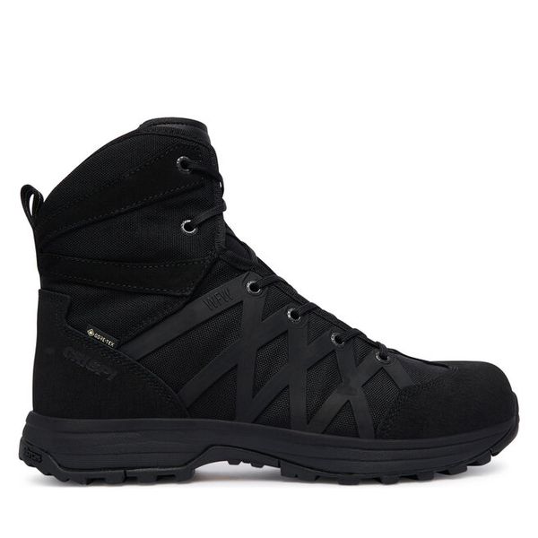 Trekkingi Crispi. Czarne botki męskie Crispi, bez wzorów, bez obcasa, bez zapięcia. Za 939.99 zł.