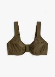 Biustonosz bikini minimizer z szerokimi ramiączkami. Fioletowe bikini bonprix, bez wzorów. Za 37.99 zł.