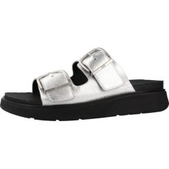 Sandały FITFLOP A2T 011 Srebrny. Szare sandały męskie FIT FLOP, bez wzorów, ze skóry, eleganckie, bez zapięcia. Za 528.99 zł.