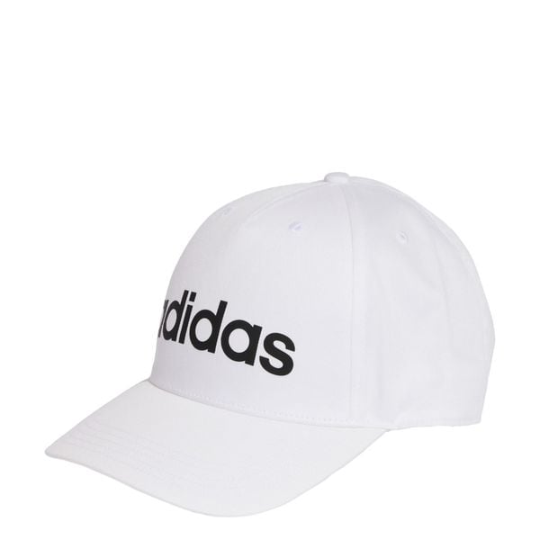 Czapka LINEAR BASEBALL CAP. Białe czapki damskie Adidas, bez wzorów, klasyczne. Za 64.95 zł.