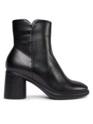 ECCO Botki Sculpted Lx 55 22261301001 Czarny. Czarne botki damskie ecco, bez wzorów, ze skóry, bez obcasa, na słupku, bez zapięcia. Za 699.99 zł.