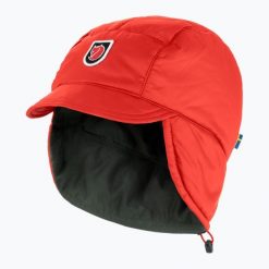 Czapka zimowa Fjällräven Expedition Padded Cap. Czerwone czapki damskie Fjällräven, na zimę, bez wzorów, sportowe. Za 281.05 zł.