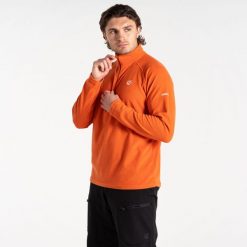 Freethink II męski narciarski polar. Brązowe bluzy sportowe męskie Dare 2B, na zimę, m, bez wzorów, z polaru, bez kaptura, narciarskie. W wyprzedaży za 79.99 zł.