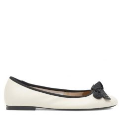 Baleriny GINO ROSSI. Brązowe balerinki damskie Gino Rossi, bez wzorów, bez obcasa, bez zapięcia. Za 199.99 zł.