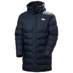 Kurtka puchowa Helly Hansen Oslo Puffy. Niebieskie kurtki męskie Helly Hansen, m, bez wzorów, z puchu, bez kaptura. W wyprzedaży za 1,251.50 zł.