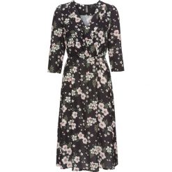 Sukienka w kwiaty bonprix czarny z nadrukiem. Czarne sukienki damskie bonprix, bez wzorów, bez kołnierzyka, bez ramiączek. Za 149.99 zł.