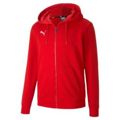 Bluza męska Puma teamGOAL 23 Casuals Hooded Jacket czerwona. Czerwone bluzy sportowe męskie Puma, l, bez wzorów, z kapturem, do piłki nożnej. W wyprzedaży za 205.10 zł.