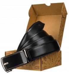 Pasek skórzany Peterson [DH] PTN AB35-02 czarny. Czarne paski męskie Peterson, ze skóry, eleganckie. Za 72.00 zł.