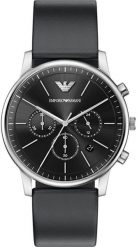 Zegarek Emporio Armani Minimalist męski pasek skórzany 42 mm (AR11774). Zegarki męskie Emporio Armani, bez wzorów. Za 781.99 zł.
