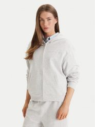 Tommy Hilfiger Bluza UW0UW06093 Szary Regular Fit. Szare bluzy damskie Tommy Hilfiger, m, bez wzorów, z bawełny, bez ramiączek, bez kaptura. Za 329.99 zł.