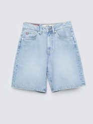 Szorty damskie jeansowe niebieskie Selene 101. Niebieskie szorty damskie BIG STAR, bez wzorów, z bawełny, eleganckie, z podwyższonym stanem. Za 159.99 zł.