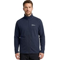 Bluza turystyczna męska Jack Wolfskin Jamari. Niebieskie bluzy męskie Jack Wolfskin, m, bez wzorów, z poliesteru, sportowe, bez ramiączek, bez kaptura. Za 388.64 zł.