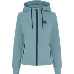 Bluza damska z kapturem Equipage Abigail. Niebieskie bluzy damskie EQUIPAGE, xl, bez wzorów, z elastanu, eleganckie, bez ramiączek, z kapturem. Za 302.00 zł.