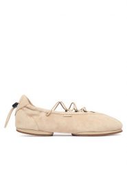 Polo Ralph Lauren Baleriny Stilllife 804P04927001 Beżowy. Brązowe balerinki damskie Polo Ralph Lauren, bez wzorów, ze skóry, bez obcasa, bez zapięcia. Za 859.99 zł.