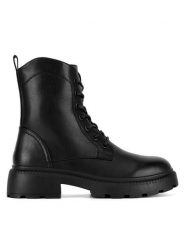 Lasocki Trzewiki CEO-HY60109 Czarny. Czarne botki damskie Lasocki, bez wzorów, z materiału, bez obcasa, na płaskiej podeszwie, bez zapięcia. Za 139.99 zł.