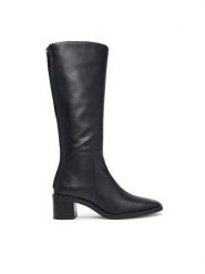 Calvin Klein Kozaki Block Heel High Boot Zip Lth HW0HW03172 Czarny. Czarne kozaki damskie Calvin Klein, bez wzorów, ze skóry, bez obcasa, na słupku, bez zapięcia. Za 949.99 zł.