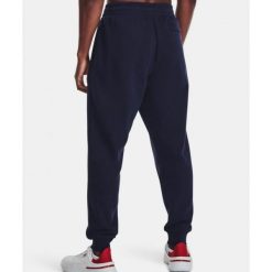 Spodnie Męskie Under Armour Dresowe Joggery Sportowe Rivalfleece Joggers Xs. Niebieskie buty sportowe męskie Under Armour, m, bez wzorów, z dresówki, na fitness i siłownię. Za 299.99 zł.